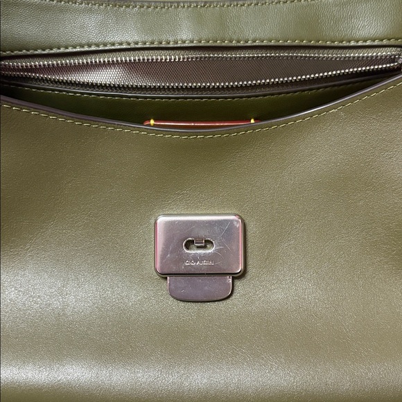 Coach Slouchy Rogue Top Handle in Olive - Picture 12 of 17